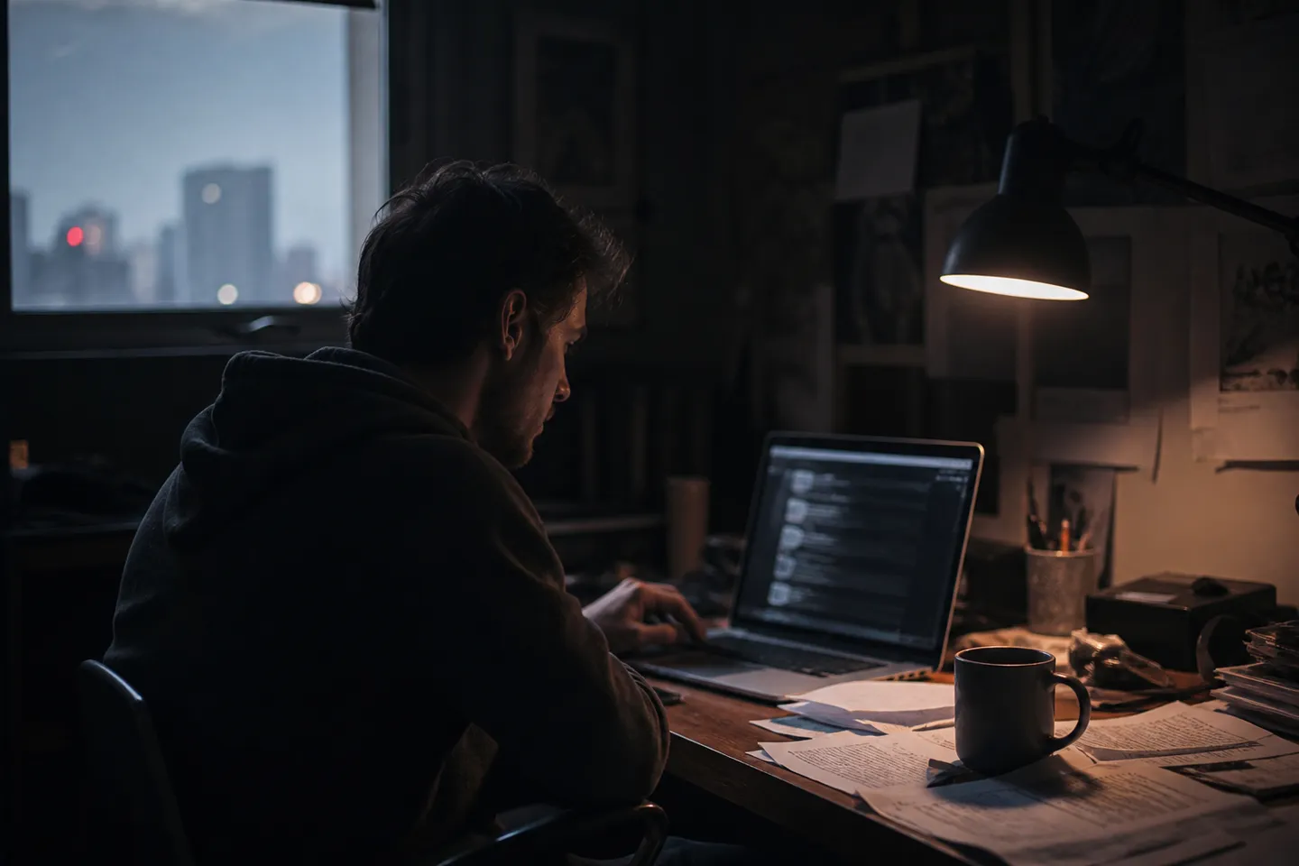 A person engaged in browsing hidden content using the Torch browser on their laptop.